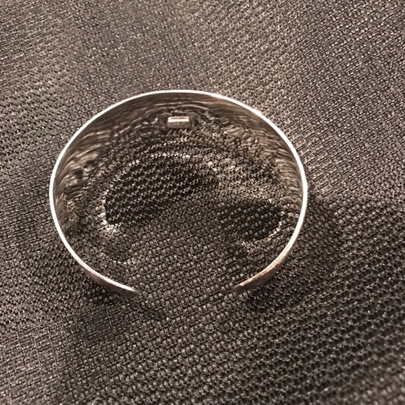 Sterling Silver Cuff Bracelet 925 - Picture 3 of 7